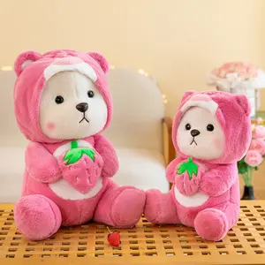 Bear toys New Creative Transformation Strawberry Lina Bear Plush Doll Kawaii Bear Plush Toy Mini Teddy Bear Exquisite Doll