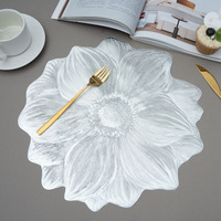 Napperon tournesol PVC antidérapant haut niveau hôtel ménage Table tapis Western nourriture assiette tapis lumière luxe bol tapis chaleur