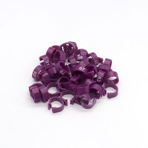 Anneau ouvert en plastique avec numéros de série sans impression Type de patte de perroquet, anneau de pied d'oiseau - Product Image 4