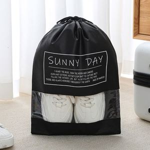 Travel Shoe Storage <b>Bag</b> Household Non-woven Fabric Drawstring <b>Dust</b> <b>Bag</b> for Shoe Clothes Cosmetics - Product Image 3