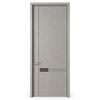 Porte intérieure insonorisée avec bande d'étanchéité en caoutchouc pour bureau et hôtel, usage discret et silencieux