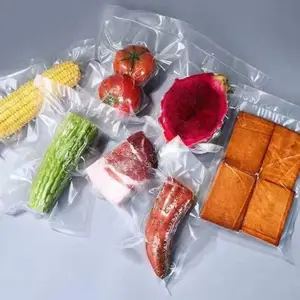 Custom Printing Design Food Grade Plastic Transparent Vaccum Bags