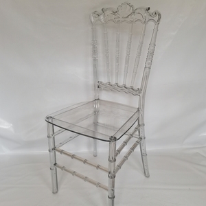 Vente en gros Mid Century <span class=keywords><strong>Victoria</strong></span> <span class=keywords><strong>Chaise</strong></span> fantôme moderne sans bras pour fête de mariage en plastique cristal acrylique transparent pour événement - Product Image 1