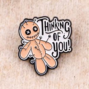 Wholesale Lovely Theme Cartoon Zha Xiao Ren Voodoo Doll <strong>Popper</strong> for Brooch Zinc Alloy - Product Image 3