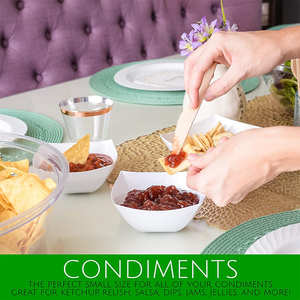 Tazones Cuadrados <span class=keywords><strong>de</strong></span> PS <span class=keywords><strong>de</strong></span> Color Blanco Sólido, Libres <span class=keywords><strong>de</strong></span> BPA, Irrompibles, Vajilla para <span class=keywords><strong>Ensaladas</strong></span> <span class=keywords><strong>de</strong></span> Frutas, Tazones <span class=keywords><strong>de</strong></span> Plástico para Restaurante - Product Image 6