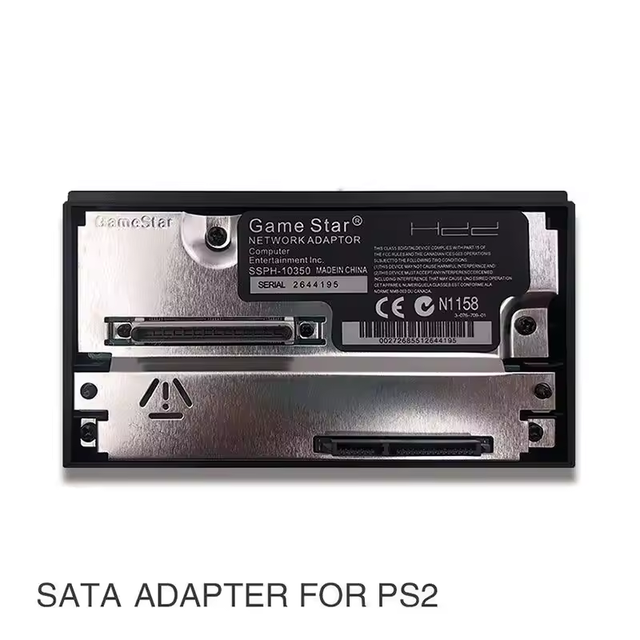 Playstation2 Gamestar SATA Network Adapter for PS2 Fat Console Sata Interface 2.5'' 3.5'' Hard Disk HDD SSD Capacity up to 2TB