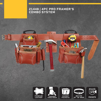 Ceinture porte-outils professionnelle 4 pièces pour encasteurs, modèle 21448, avec système combiné, pour la confection de toiles personnalisées et l'application de la technique classique du toile-canvas.