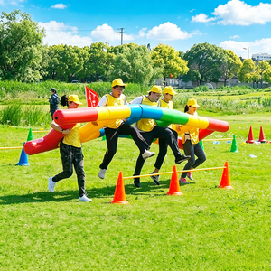 Équipement de <span class=keywords><strong>course</strong></span> d'obstacles gonflable pour jeux de team building d'entreprise en extérieur, fabricant d'accessoires personnalisés pour événements sportifs amusants - Product Image 1