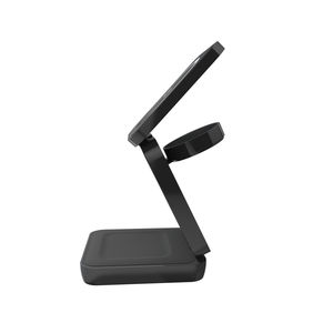 Estación de carga inalámbrica magnética plegable 3 en <span class=keywords><strong>1</strong></span> para teléfono móvil, soporte de cargador de escritorio de carga rápida, carga multifuncional - Product Image 6