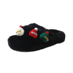 Pantuflas Peludas de Navidad Otoño-Invierno 2026, Sandalias de Una Sola Tira con Plataforma y Suela Gruesa, Zapatos Cómodos y Elegantes para Exteriores - Product Image 6