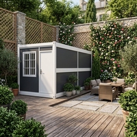 Maison conteneur préfabriquée extensible, cabine modulaire portable à montage rapide pour bureau de jardin, habitation ou dortoir