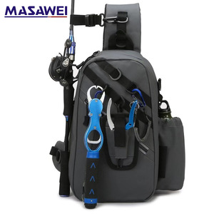 Masawei Fishing <b>Backpack</b> With Rod Holder Multifunction Outdoor Sports Shoulder Bag For Angling And Camping - Product Image 1