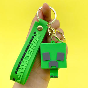 LLavero <span class=keywords><strong>de</strong></span> coche <span class=keywords><strong>de</strong></span> goma suave <span class=keywords><strong>de</strong></span> PVC My World, elegante llavero <span class=keywords><strong>de</strong></span> Anime <span class=keywords><strong>de</strong></span> dibujos animados en 3D, mochila, bolso, dijes, llavero <span class=keywords><strong>de</strong></span> plástico <span class=keywords><strong>de</strong></span> juego <span class=keywords><strong>Mine</strong></span> World - Product Image 4