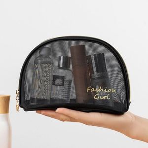 New Arrival Large Capacity Mesh Washing Storage Transparent <strong>Bag</strong> Travel 5 Piece Set <strong>Cosmetic</strong> <strong>Bags</strong> - Product Image 4