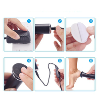 Lime à pieds électrique portable en alliage d'aluminium, éliminateur de callosités, coupe-peaux mortes, soin des pieds, exfoliant pour talons