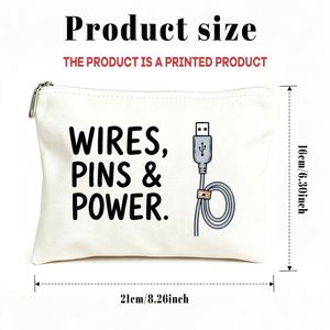 Bolsa de Cosméticos con Diseño de Cables USB para Mamá, Hijas y Amigas, Regalo Ideal para Viajes y Cumpleaños, Bolsa de Cosméticos y Neceser - Product Image 3