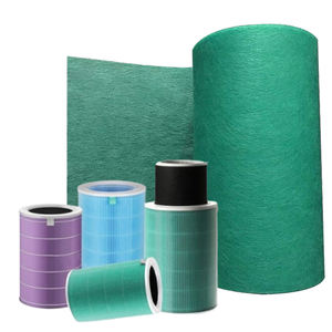 Material de soporte de filtro no tejido de poliéster de fibra corta Wetlaid, tipo esqueleto, de fábrica OEM, precio competitivo - Product Image 1