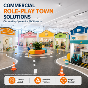 Centro de Entretenimiento Familiar con Juego de Rol de Heladería, Mostrador Comercial, Pista de Carretera y Aldea, Gestión de Calidad ISO 9001 - Product Image 1
