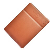 Tapis de souris en simili cuir, étanche, portable, avec logo personnalisé, prix d'usine