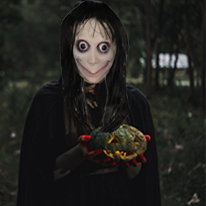 Masques de déguisement Effrayant <span class=keywords><strong>Momo</strong></span> Effrayant Halloween Réutilisable Horreur Cosplay <span class=keywords><strong>Masque</strong></span> en latex avec impression Habiller pour les fêtes d'adultes - Product Image 5