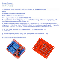 Module relais 2 canaux 12V/5V en gros avec prise en charge du niveau tactile haut/bas pour carte de développement