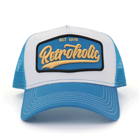 Vente en gros de haute qualité Design personnalisé broderie Patch Logo hommes à la mode 5 panneau chapeau coton maille casquette de camionneur OEM Sports Gorras