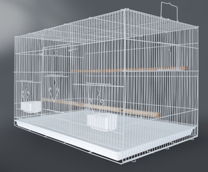 Kuş Yetiştirme Kafesi Paslanmaz Çelik Tel Örgü Basit Papağanlar İçin Büyük Ayakta Duran Kuş Kafesi Plastik Tepsi ve Kutu Ambalajlı - Product Image 5