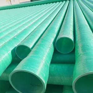Tuyau de vidange en plastique vert Grp Gre Rtr tuyau en fibre de verre tuyaux Frp