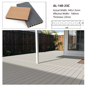 Planches de terrasse en WPC à faire soi-même, fabriquées en Chine, brossées, co-extrudées, imperméables, sans formaldéhyde, pour entrepôts, hôpitaux, parcs - Product Image 6