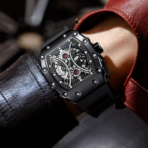 Orologio ZIDO 1704 da uomo, orologio sportivo popolare da uomo con <span class=keywords><strong>tre</strong></span> lancette, quadrante a ragno cavo, impermeabile. - Product Image 4