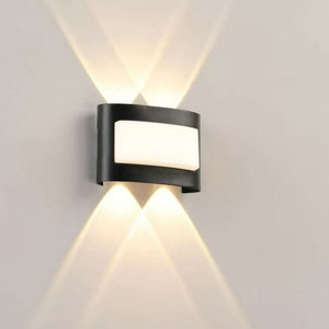 Lámpara LED de pared para exteriores, impermeable, de montaje superficial, con doble cabezal, iluminación ascendente y descendente, para villa, patio y jardín. - Product Image 3