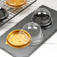 Yuxuan Boîte d'emballage alimentaire en plastique transparent rond personnalisé avec forme de dôme