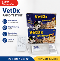 BEST VET Kit de test rapide vétérinaire pour la détection de la peste canine, de l'Ehrlichia, de la Babesia et de l'Anaplasma, kits de test rapide en une étape