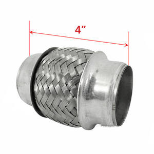 Çift örgülü esnek egzoz borusu 2.5 inç giriş/çıkış paslanmaz çelik 201 esnek egzoz borusu - Product Image 6