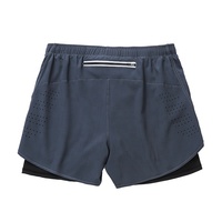 2 In 1 Korte Broek Heren Nep Tweedelige Joggingbroek Basketbal Sneldrogende Fitness Heren Gymshorts