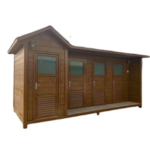 <b>Portable</b> Toilet Wooden Rustic Design Eco-Friendly Public Use Outdoor Toilet <b>Shower</b> Room Style - Product Image 1