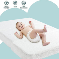 Matelas imperméable confortable pour chambre à coucher Matelas à trois volets pour lit de bébé Matelas en mousse à mémoire de forme