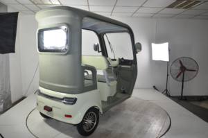 Vélo à 3 roues avec auvent anti-pluie - Double fonction <span class=keywords><strong>pour</strong></span> le transport de passagers et de petits colis, facile à utiliser - Product Image 3