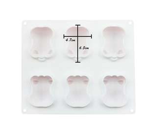 HY <span class=keywords><strong>silicona</strong></span> 3D 6 cavidades lindo cerdo pastel <span class=keywords><strong>molde</strong></span> para hornear Mousse Chocolate esponja moldes sartenes pastel decoración herramientas <span class=keywords><strong>molde</strong></span> - Product Image 3