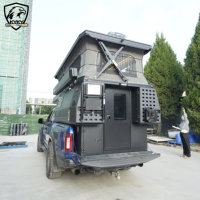Huntoo Camping en plein air, camping-car pop-up Ford 250 HD Overland, coque de camping-car légère, pleine taille, glissable, pour F150