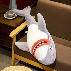 Big Red Mouth Cute Cartoon Plushies Large Ocean Sea Animal Stuffed Pillows Plush Shark Toys