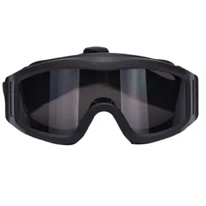 Filtro transpirable antiniebla, gafas tácticas de TPU ajustables para deportes al aire libre, caza, tiro, juego CS, ciclismo