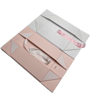 Wholesale Luxury Paper <b>Wedding</b> <b>Gift</b> <b>Boxes</b> Custom Foldable Packaging Magnetic Closure Sponge Liner Matt Lamination Ribbon Detail - Product Image 1
