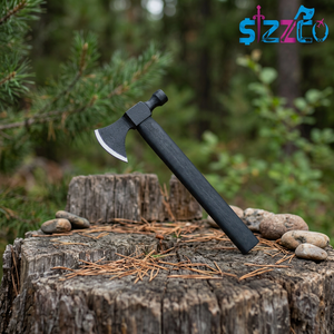 Custom Gift Forged Carbon Steel Viking Style <b>Bearded</b> Axe Rosewood Shaft Pipe Tomahawk LARP Axe, Best Gift Premium Leather Sheath - Product Image 1