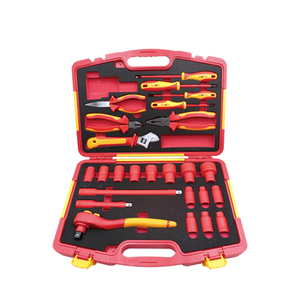 WEDO VDE GS Certificate AC 1000v Insulated Ratchet Wrench Pliers <b>Tools</b> <b>Set</b>-25pcs WEDO8837-S25 Professional Finework 25PCS 1000V - Product Image 1