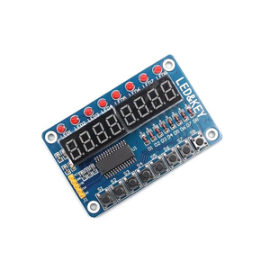 Makerfabs GPIO Expansion Demo Board an Digital <b>LED</b> <b>Tube</b> 8-Bit TM1638 Key Display Module for Ardruino F719 - Product Image 1