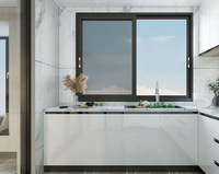 Fenêtres coulissantes en aluminium à prix avantageux, designs modernes, double vitrage, cadre en aluminium, portes