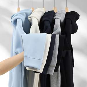 Sudadera con Capucha y Cremallera Unisex, Gruesa, de Color Sólido, Antipilling, para Otoño e Invierno - Product Image 4