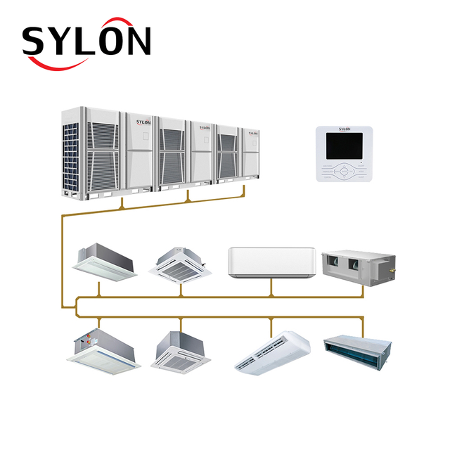 SYLON Ceiling Mini Vrv Vrf Ac Units Conditioning Central Hvac System Ducted Split Vrf Air Conditioner Brand Commercial Indoor DC