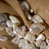 Perles de culture d'eau douce naturelles baroques de 12-20 mm, perles en vrac pour la création de bracelets et colliers faits main